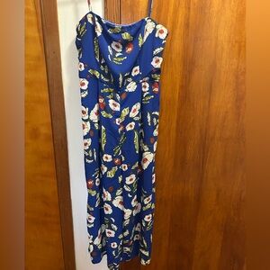The Room Blue Floral Jumpsuit